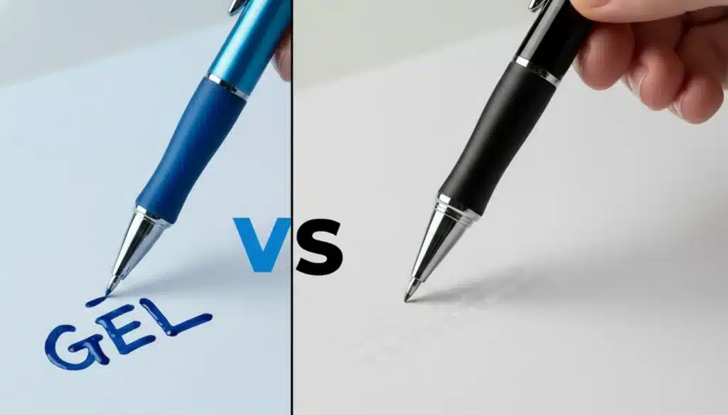 Gel Pen vs Ballpoint.