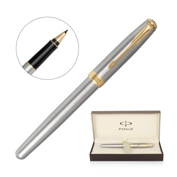 Parker Sonnet Brushed Stainless GT GP1041