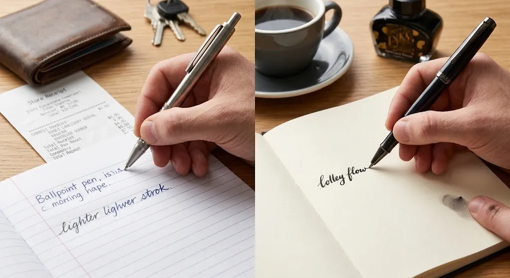Ballpoint vs rollerball